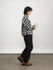 'Daphne Blouse' Navy Check