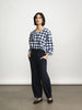 'Daphne Blouse' Black Check