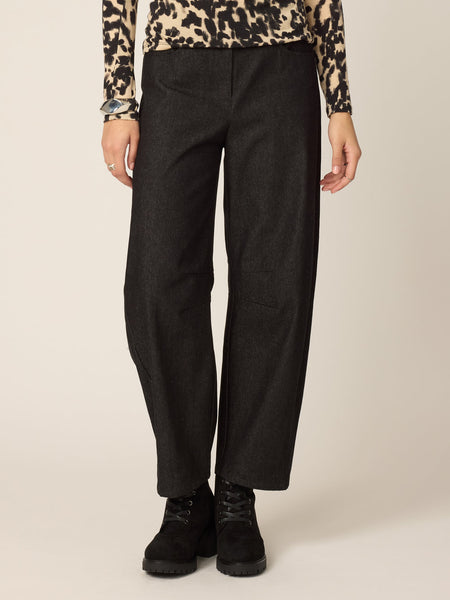 'Lee Barrel Pant' Black Stretch Denim
