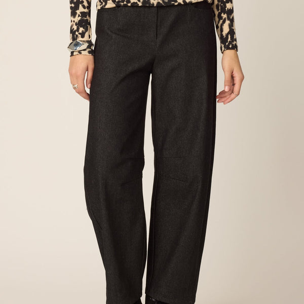 'Lee Barrel Pant' Black Stretch Denim