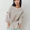 'Milo Top' Grey Stripe