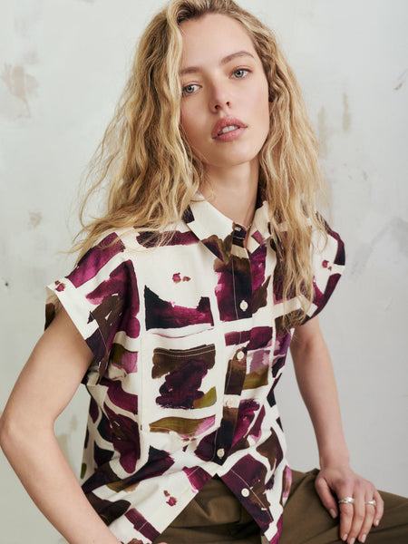 'Ofelia Blouse' Beetroot