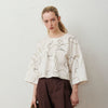 'Randall Blouse' Cream/Green