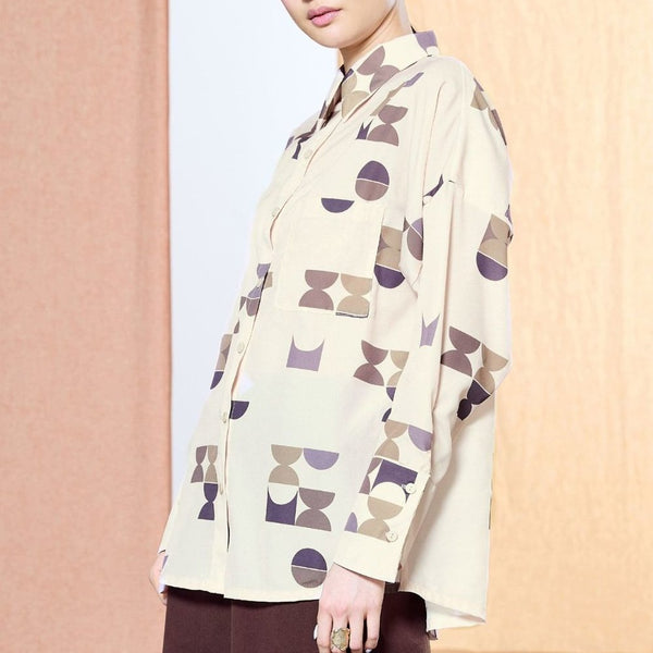 'Naouelle Button Up' Print