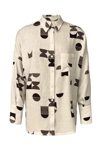'Naouelle Button Up' Print
