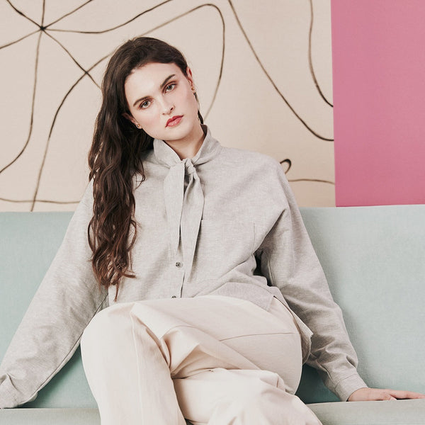 'Lumi Button Up' Moonstone