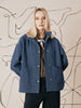 'Noor Jacket' Dark Indigo Check