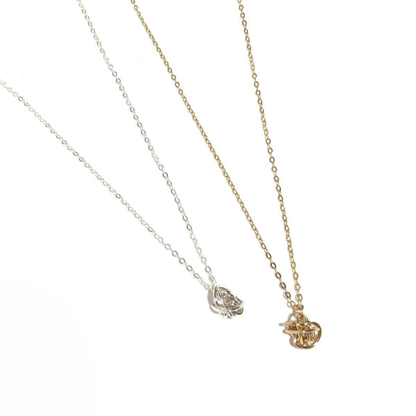 'Mini Knot Necklace' Silver or Gold