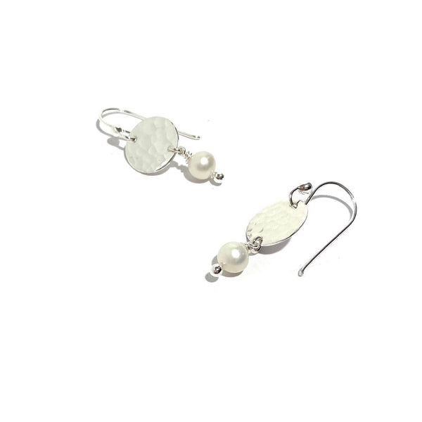 'Moon Drop Dangles' Silver