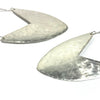 'Tulip Shield Earrings - Large' Brass or Sterling Silver