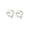 'Miriam Melted Heart Earrings' Silver or Gold