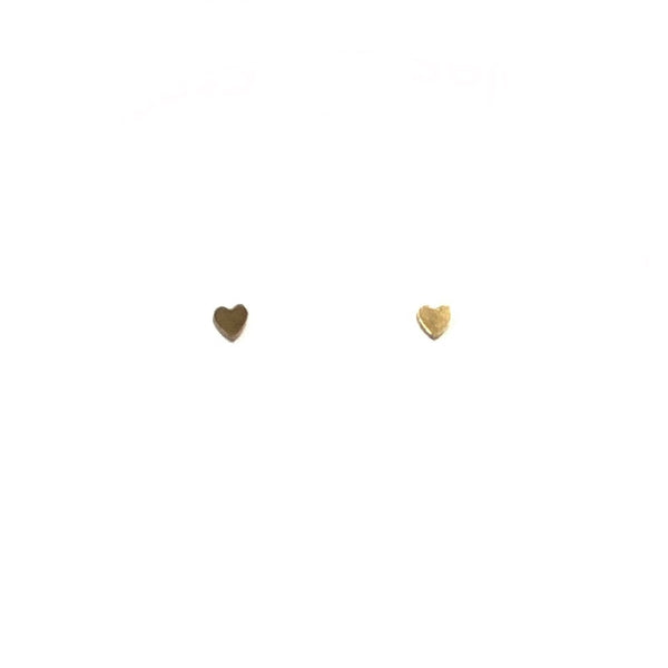 'Mini Heart Studs' Gold or Sterling
