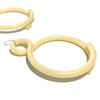 'Hoop Earrings' Opaque Cream