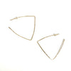 'Triangle Hoops' Yellow Gold Fill