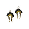 'Dunes Earrings' Black/Marble