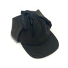 'Round Cap with Flaps' Black