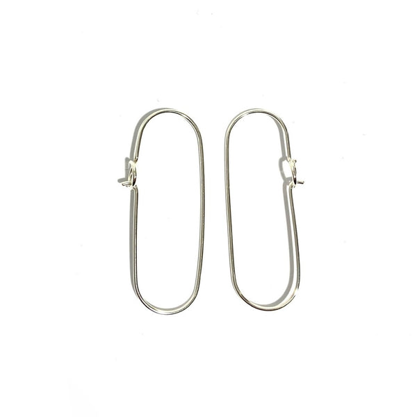 'Oval Clip Hoops'