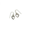 'Open Heart Dangles' Sterling Silver