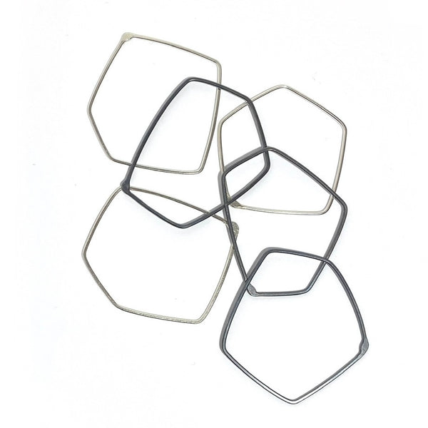 'Bangle' Oxidized Sterling Silver