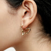 'Miriam Melted Heart Earrings' Silver or Gold