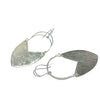 'Tulip Shield Earrings - Large' Brass or Sterling Silver