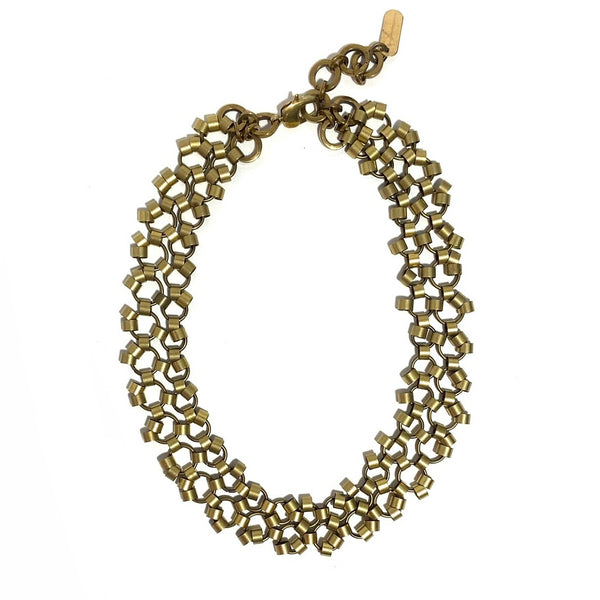 'Geneva Necklace' Brass