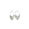 'Tulip Shield Earrings - Large' Brass or Sterling Silver