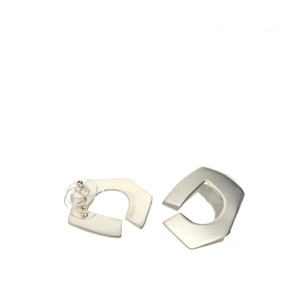 'Clari Studs' Oxidized Sterling Silver