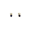 'Paige Earrings' Emerald or Sapphire