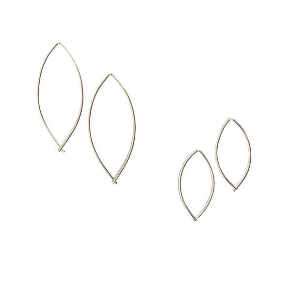 'Hollow Leaf Hoops'