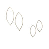 'Hollow Leaf Hoops'