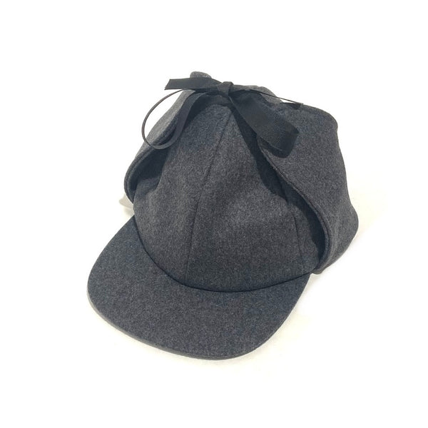 'Round Cap with Flaps' Black