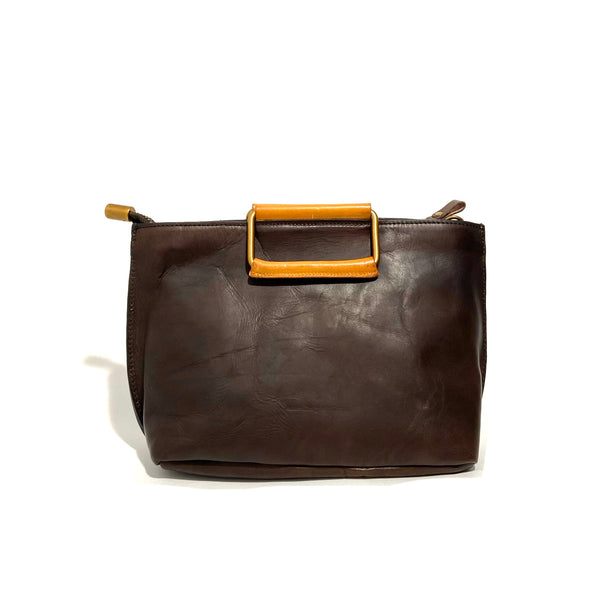 'Joy Handle Bag Small' Chocolate