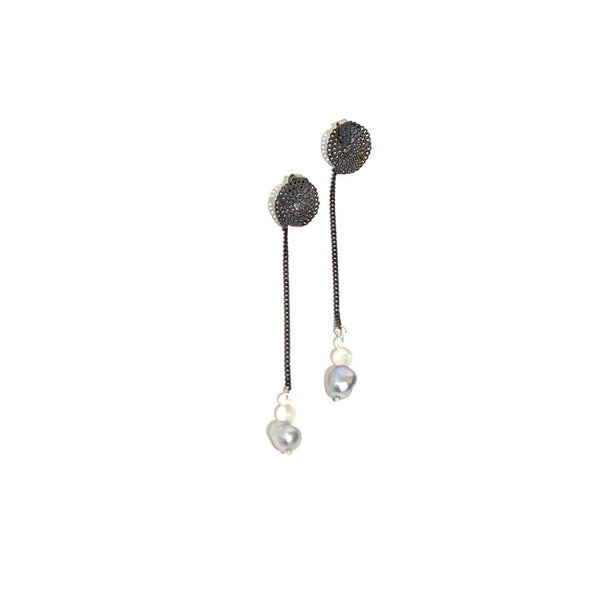 'Simple Chain Charm Dangle Earrings'