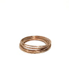 'Hammered Bangle' Rose Gold