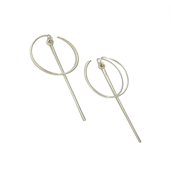 'Dangle Back Hoops'
