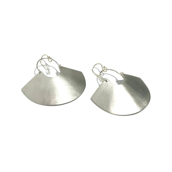 'Goddess Shield Earring' Mini Silver