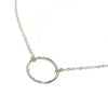 'Open Circle Necklace' Sterling Silver