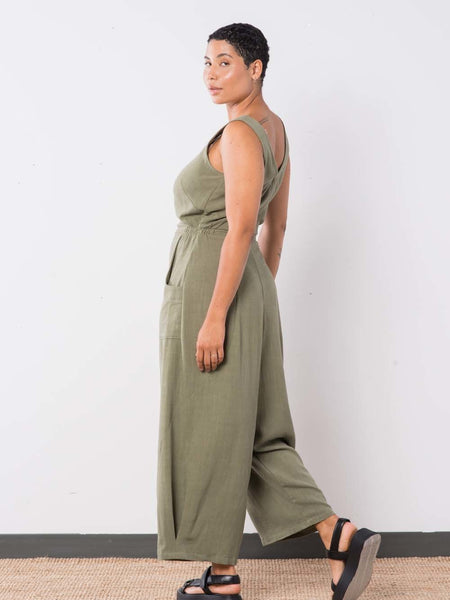 'Clover Jumpsuit' Sage